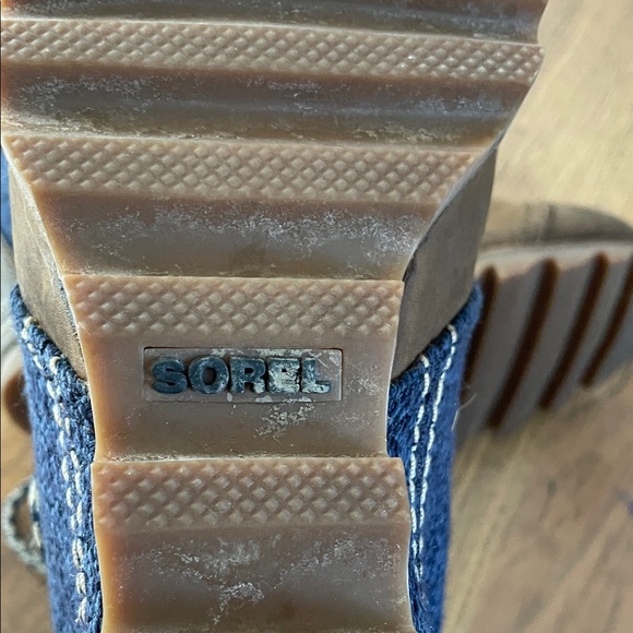 Sorel Blue and Brown Joan of Arctic Wedged Booties - Picture 5 of 8